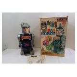 1969 Wizard of Oz Tin Man Robot w Box, overall