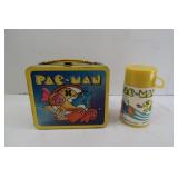 Vintage Pac Man Lunch Box 1980 w Thermos some