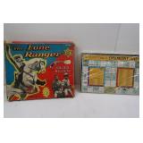 Delmont Trivia Game and Vintage Lone Ranger Board