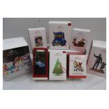 Lot of 8 Hallmark Ornaments NIB