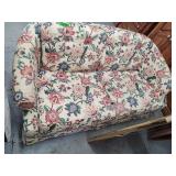 Flowered Print Loveseat-60x30x27"