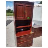 Hutch w/Base by Lexington made in USA-Back loose