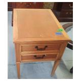 2 Drawer wooden nightstand(dovetailed)-19x26x24"