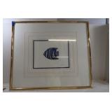 Framed Blue Angel II Print 27/500 signed Cathey