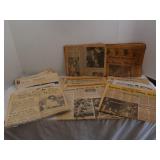 Vintage Pgh Press, Post Gazette,Trib w/Tote