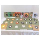 28-45RPM Records incl Elvis, BeeGees, Bill Haley