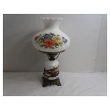 Hurricane Lamps w/Flower Design