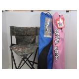 3 Camping Chairs-Betty Boop, Camo, Blue