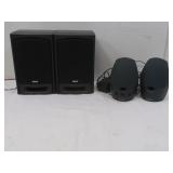 2 Labtex Speakers, 2 RCA Speakers