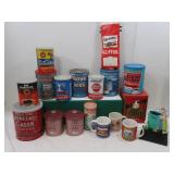 Coffee Mugs, Coffee Tins, & more