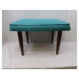 Footstool w/Blue Covering