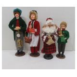 4 Christmas Caroler Figures