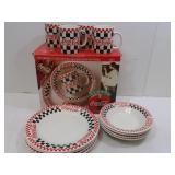 Coca Cola 12 Pc Dinnerware Set in Box