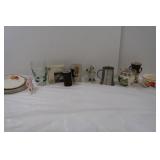 Misc Lot-Pewter Beer Mug, Acrylic S&P,Napkin Rings