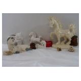 Misc Lot-Unicorns(some broken),Squirrel Planter,