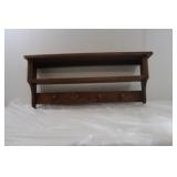 Oak Coat Hanger/Shelf