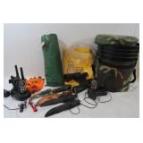 Binoculars, Raincoats, Small Tent & more