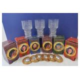 8 Hobbit Glass Goblets