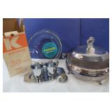 Krome Sugar & Creamer, Casserole Dish
