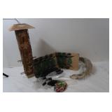 Bird Feeder, Hanging Lights, Quarter Moon Decor &