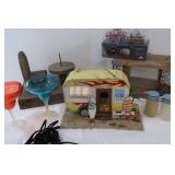 Bird Feeder, NIB Truck/Camper S&P Shaker Set,&more