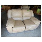 Leather Double Recliner(some wear)