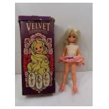Vintage Velvet Doll in Box IDEAL