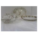 Nippon Hand Painted Casserole Dish w/Lid, Haviland