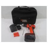 B&D 3/8" Battery Operated Drill & Charger