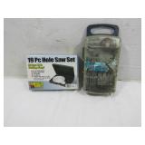 NIB Hole Saw 19 Pc Set&Maytech 46pc Drill Bit