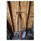 Garden Tool Lot-Sewer Snake & more