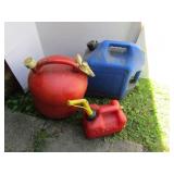 3 Gas Gans-5 Gal. & 1 Gal.