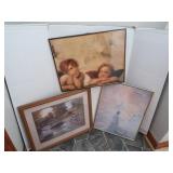 2 Framed Pictures-16x20", 22x18"