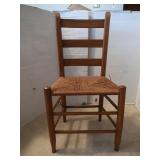 Ladder Back Chair-18"Wx13"Dx34"H