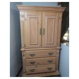 Entertainment Armoire w/3 Drawers-bottom drawer
