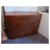 Vintage 3 Drawer Dresser wMirror-46"Wx21"Dx34 1/2H