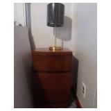 Vintage Bedside Table w/1 Drawer,1 Door &Brass