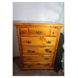 Pine Dresser w/5 Drawers-36"Wx19"Dx48"H