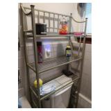 Metal Shelving Unit above Toilet-25"Wx10"Dx66"H