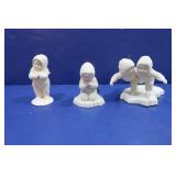3 Snowbaby Figurines