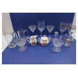 Gold Rimmed Christmas Glasses & more