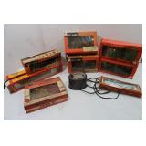 Vintage Train Boxes& Life-Like Tree Accessories