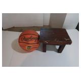 Small Wood Stool, Rawlings Basketball