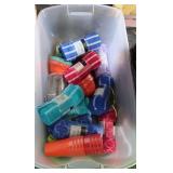 Beach Towels & Plastic Picnic Supplies Lot