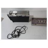 Antique/Vintage Car Plate, Communication Radio