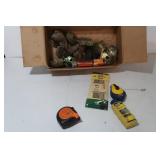 Small Lot of Coiled Roofing Nails, Caulkng