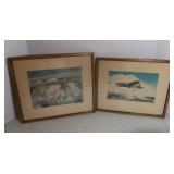 Framed Pcitures of Jets-14x12, 15x13"