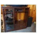 Entertainment Center w/Glass Door w/VHS Tapes Only
