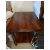Pine End Table-21 1/2"Wx29"Dx23"H