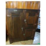 White Clad Reproduction Wood Icebox